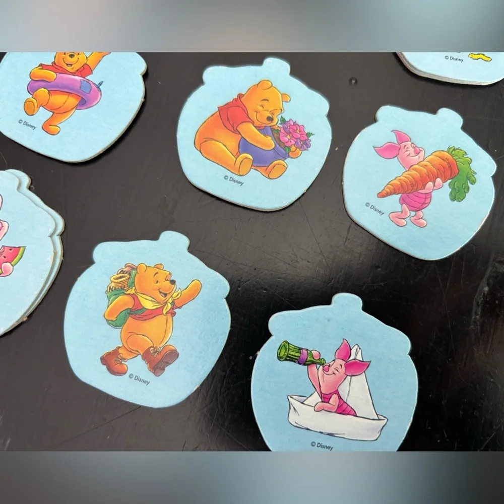 Vintage Winnie the Pooh Memory Game - Blue and Yellow